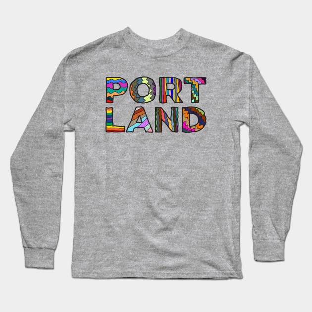 Portland Long Sleeve T-Shirt by happysquatch